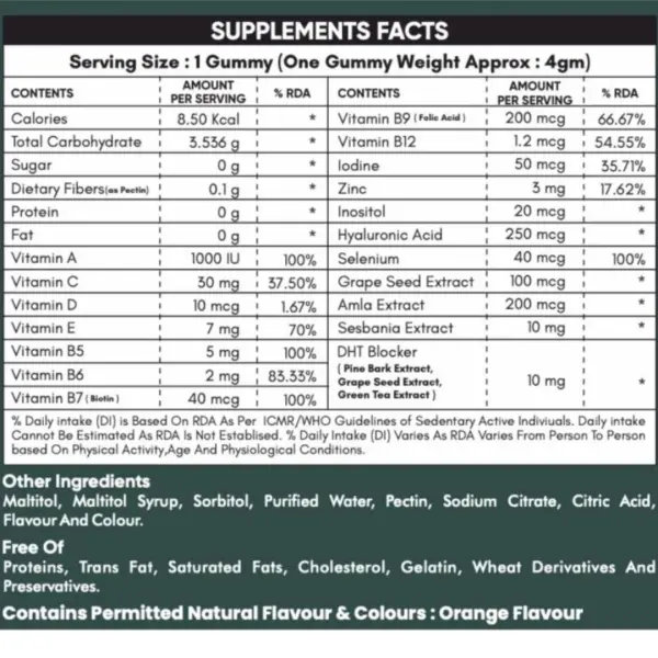 Nourish Biotin Gummies