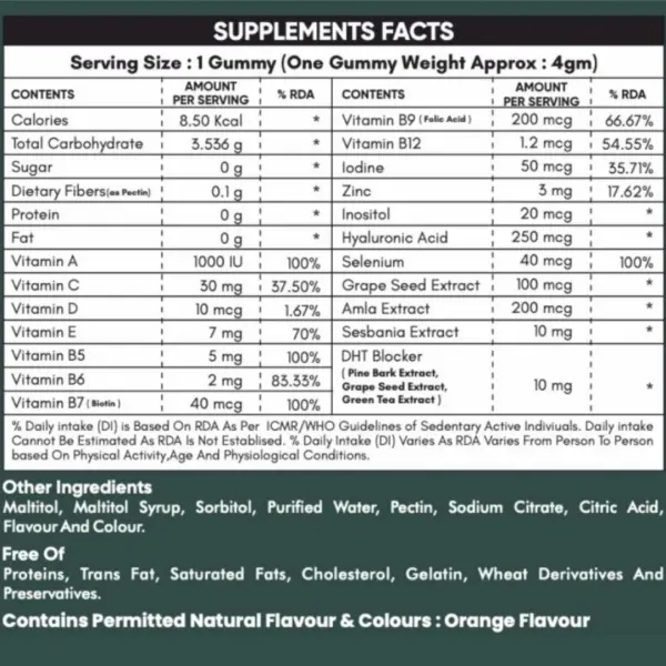 Nourish Biotin Gummies