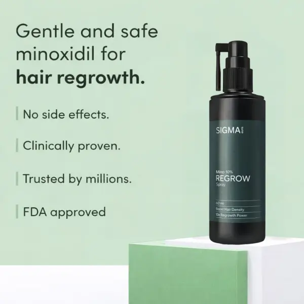 Regrow 10% – Advanced Hair Regrowth Spray for Thinning Hair