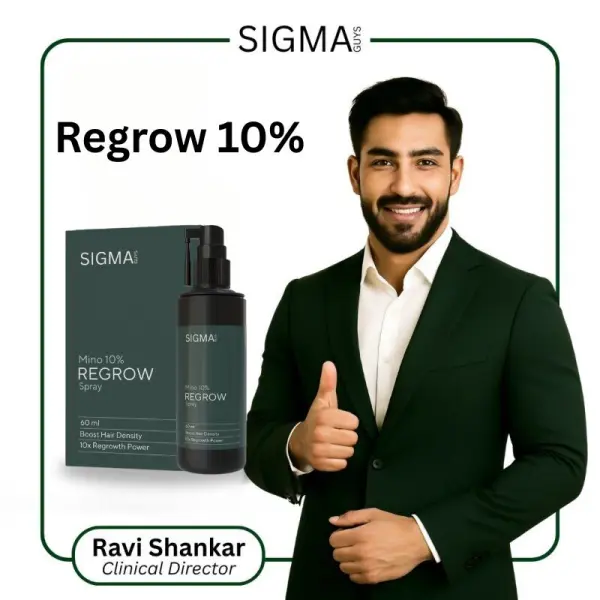 Regrow 10% – Advanced Hair Regrowth Spray for Thinning Hair